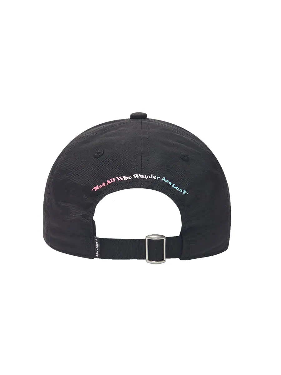 Бейсболка Converse Graphic Baseball Cap 'Black' — изображение 3 из 3, черный