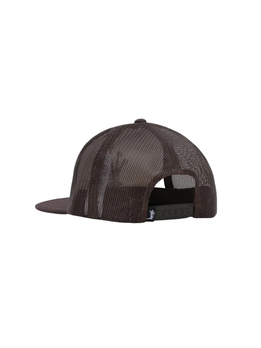 Бейсболка Stussy Crown Stock Trucker Cap 'Brown' — изображение 2 из 2, коричневый