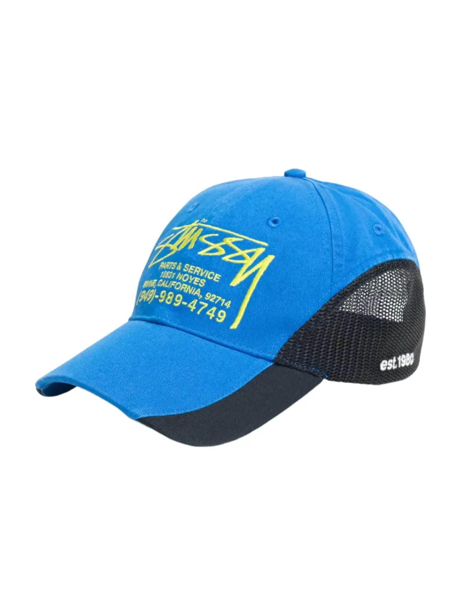 Сетчатая кепка Stussy Parts & Service — изображение 2 из 3, синий