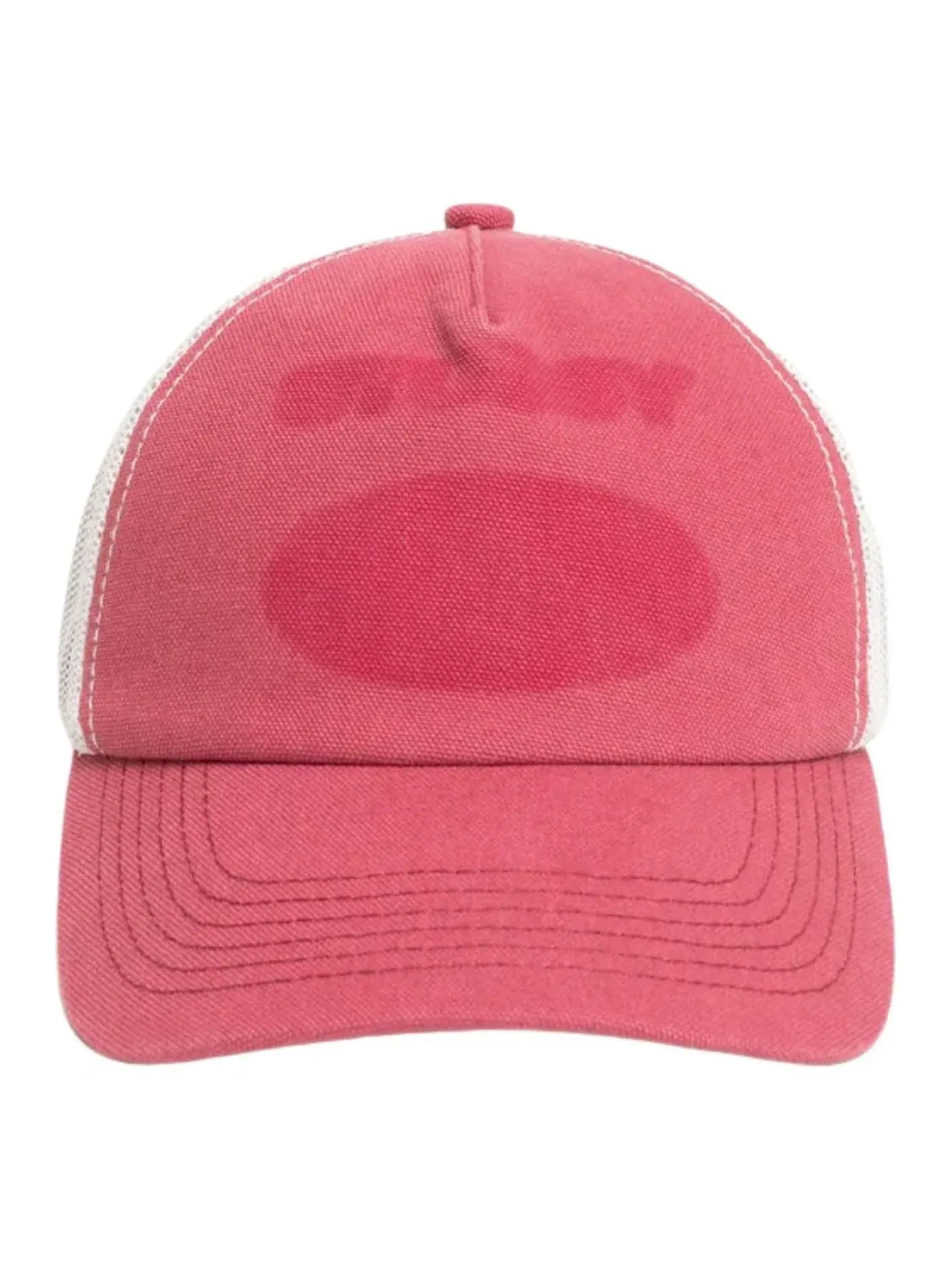 Бейсболка Stussy Ghost Logo Trucker Cap 'Red' 1311207-RED — изображение 1 из 3, красный