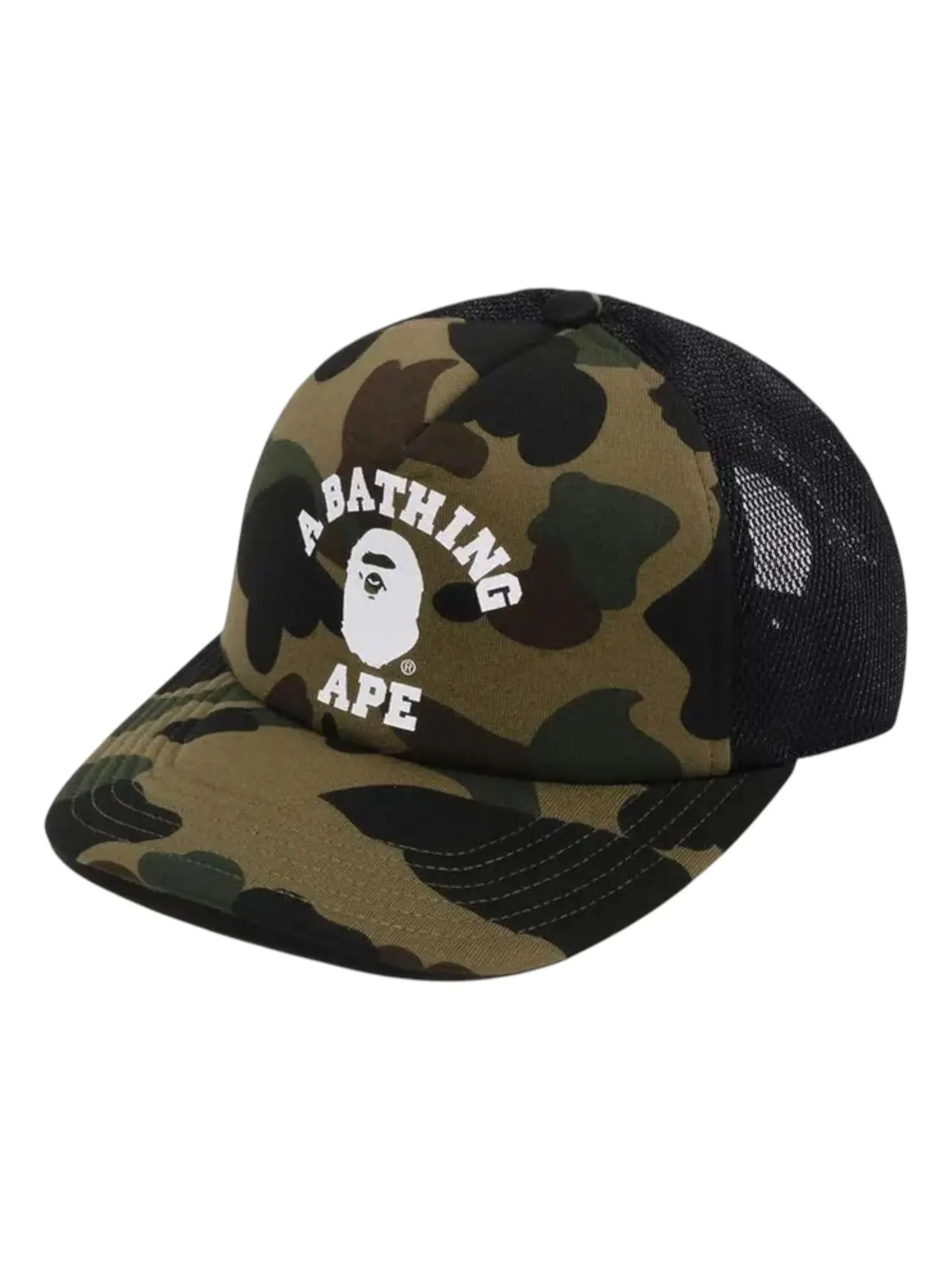 Бейсболка A Bathing Ape 1st Camo College Mesh Cap 'Green' — изображение 1 из 1, зеленый