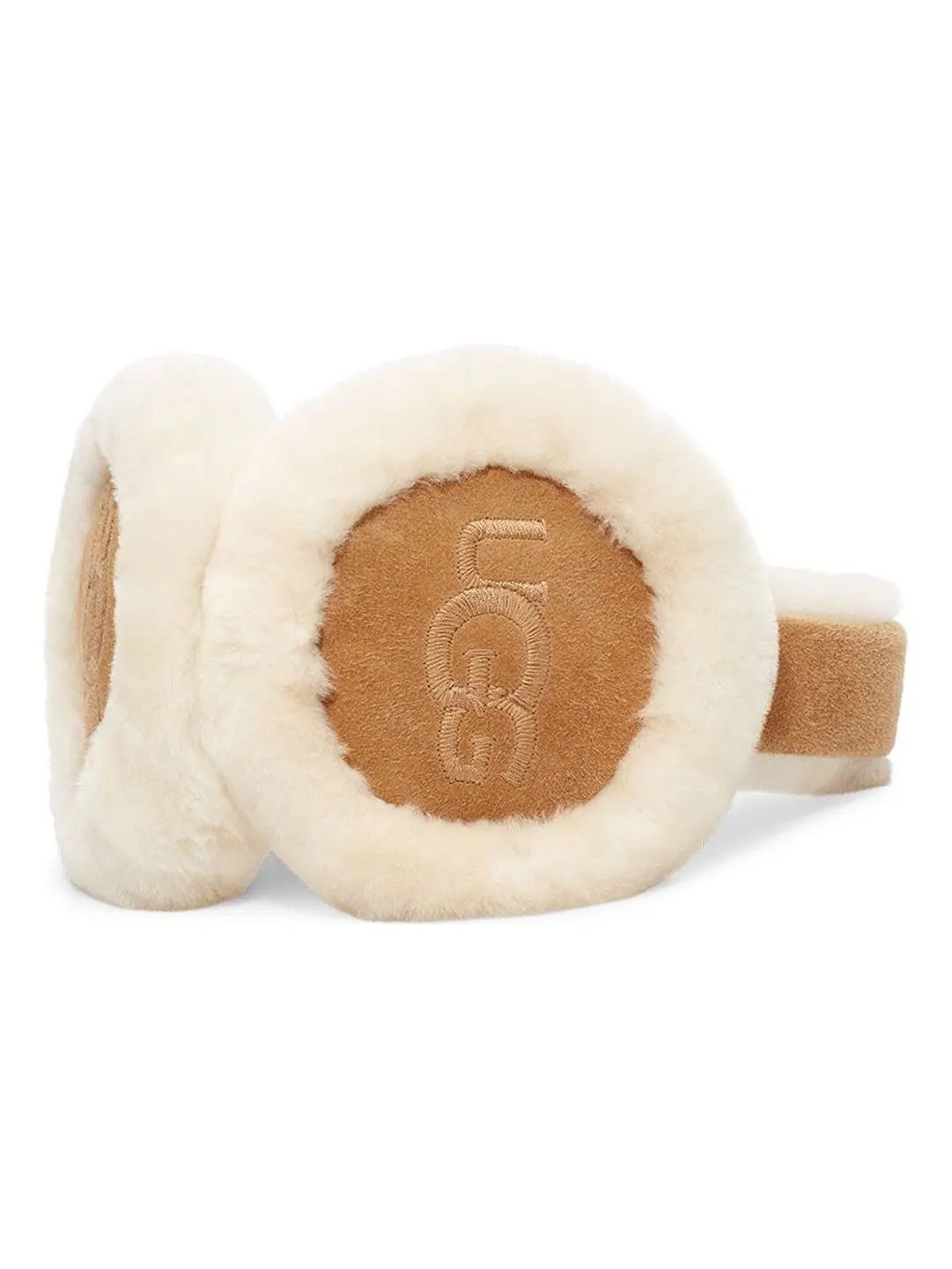 (WMNS) Наушники UGG из овчины с вышивкой — изображение 1 из 2, орех