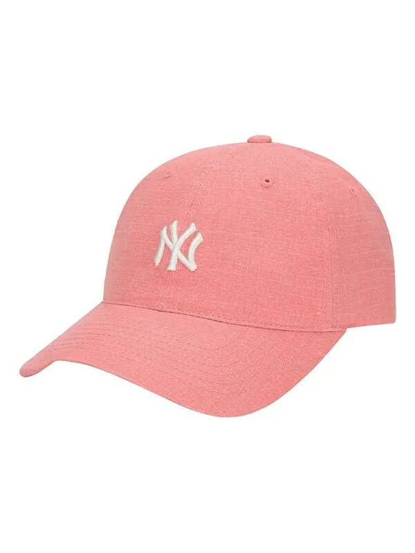Кепка MLB NY Small Label Cap Baseball Cap Pink White — изображение 1 из 4, розовый белый