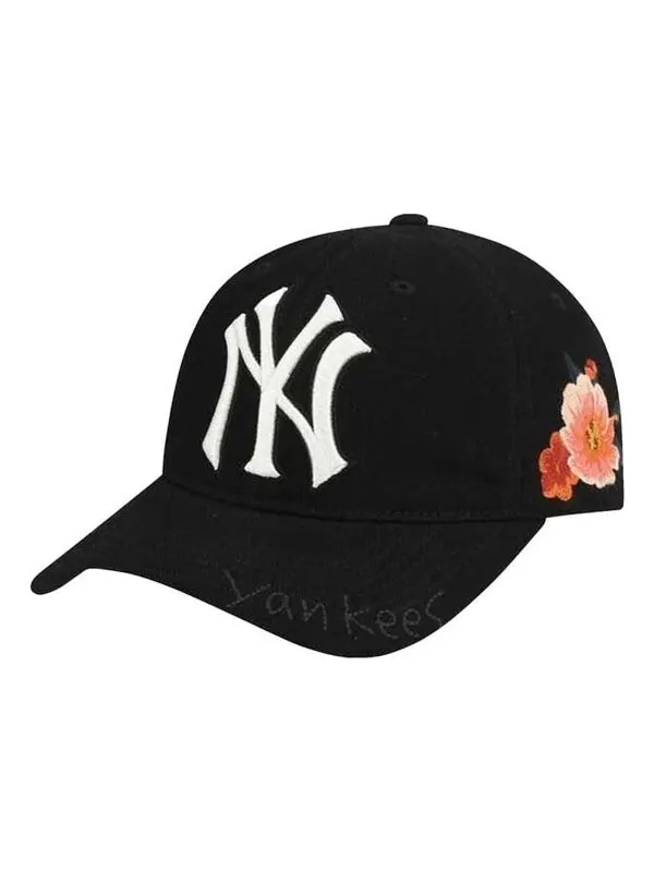 Кепка MLB Rose Pattern Black Baseball Cap — изображение 1 из 4, черный