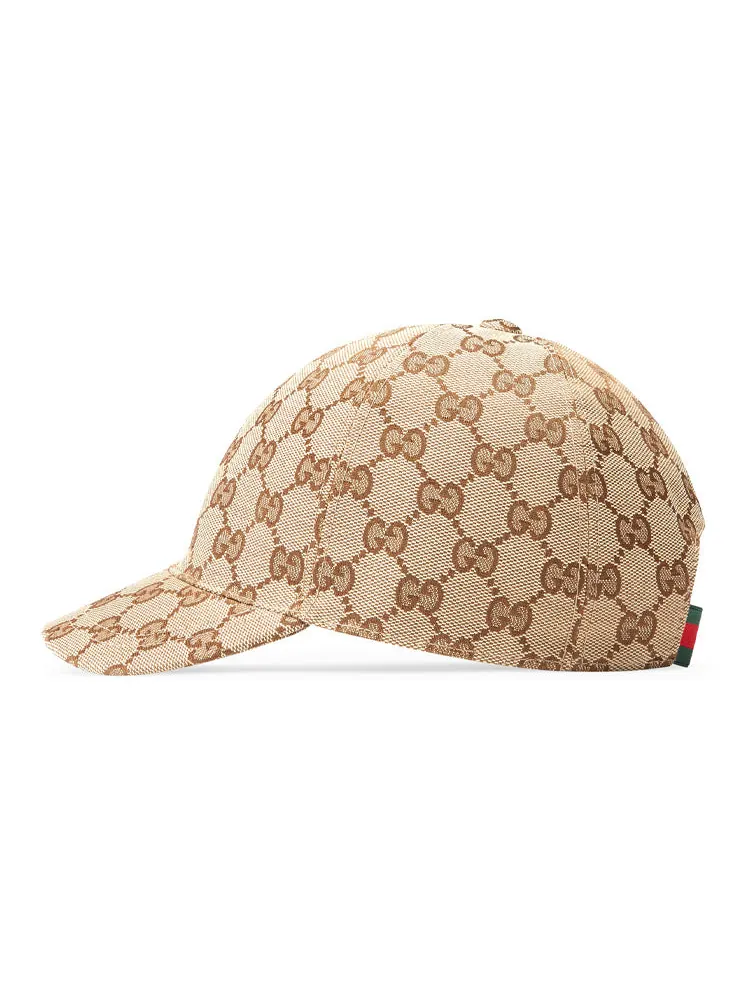 Бейсболка (PS) Gucci Original GG Canvas Hat 'Beige Ebony' — изображение 2 из 2, бежевый