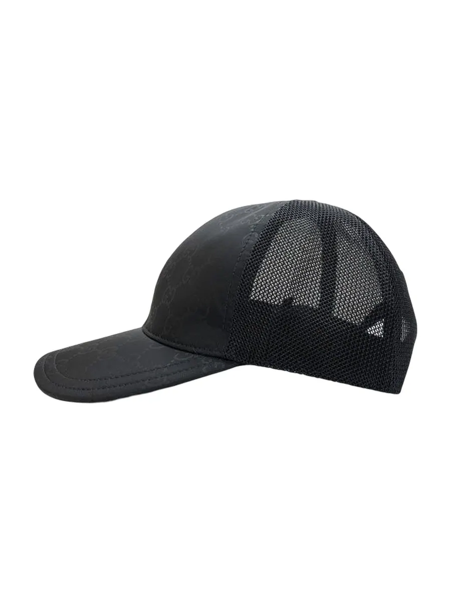 Бейсболка Gucci GG Baseball Cap 'Black' — изображение 3 из 4, черный