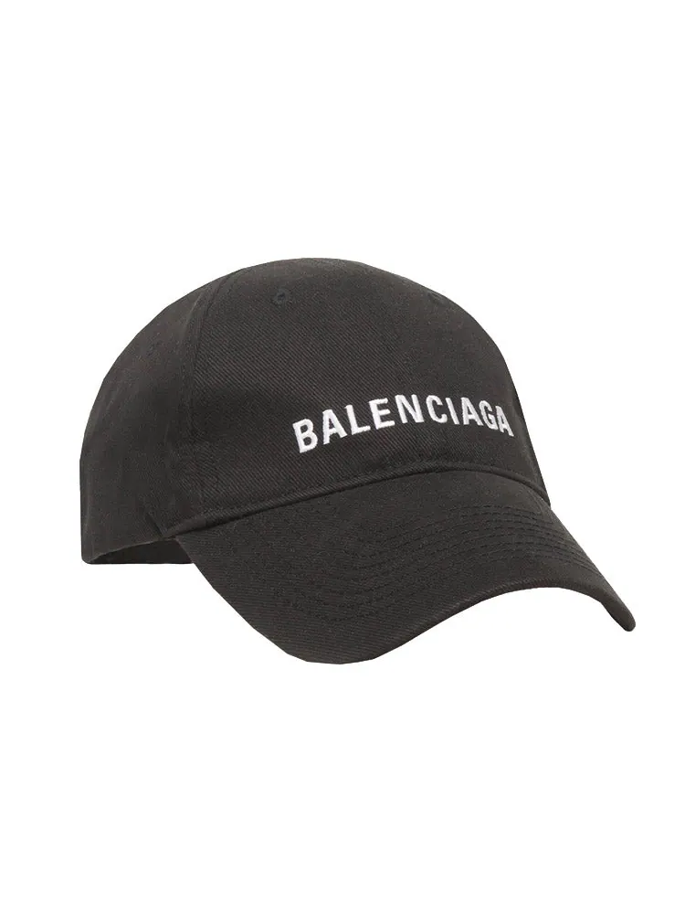 Бейсболка Balenciaga Cap 'Black White' — изображение 2 из 3, черный
