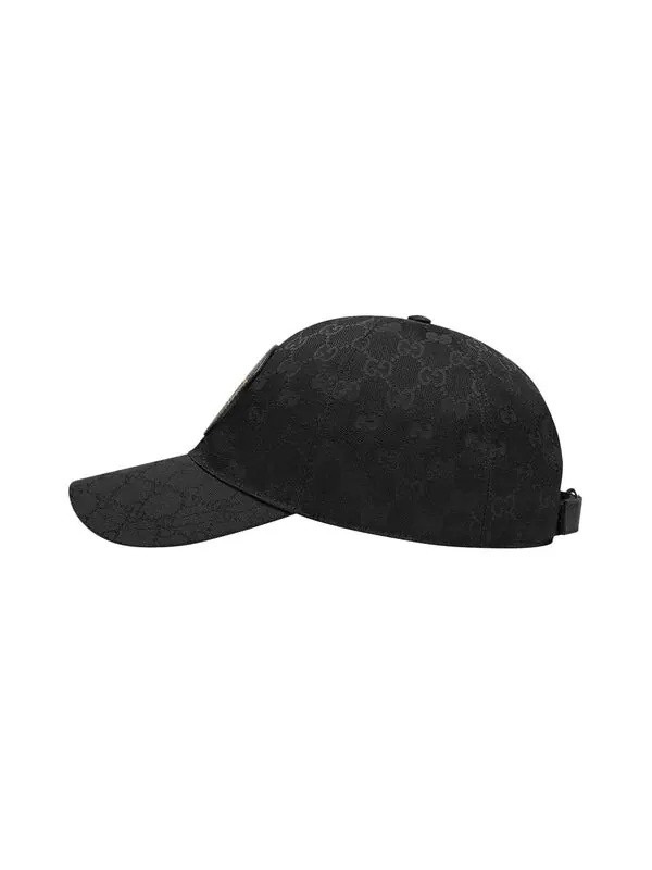 Бейсболка gg canvas baseball cap 'black' Gucci — изображение 2 из 3, черный