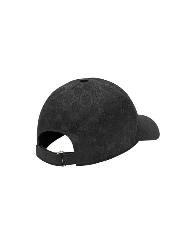 Бейсболка gg canvas baseball cap 'black' Gucci — изображение 3 из 3, черный