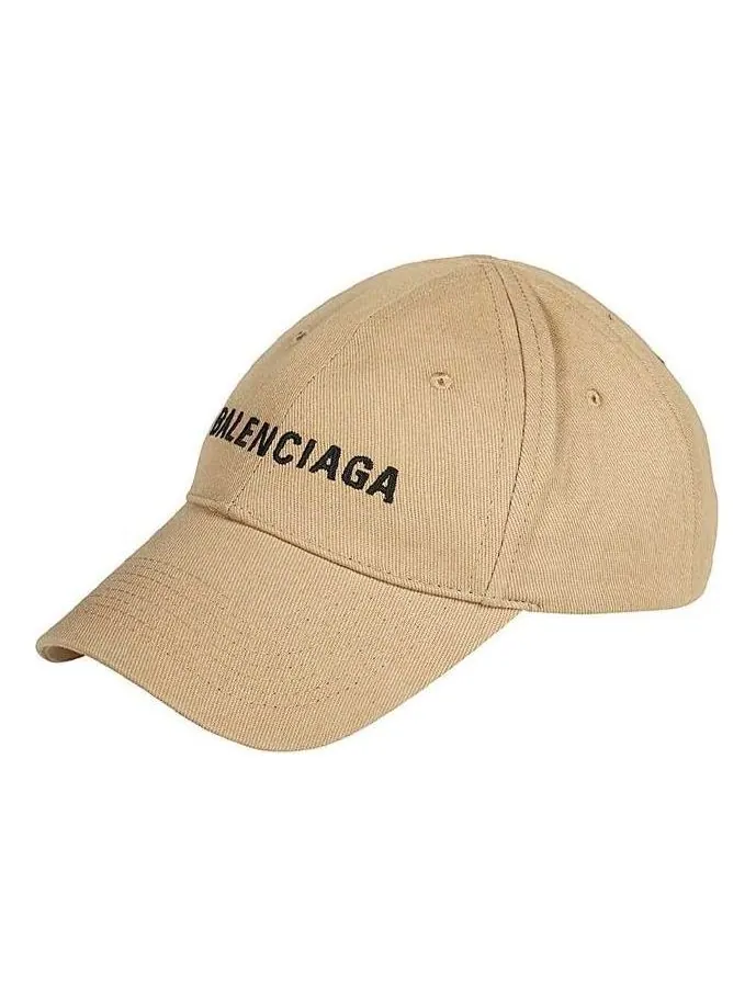 Бейсболка Balenciaga Visor Logo Cap 'Beige Black'