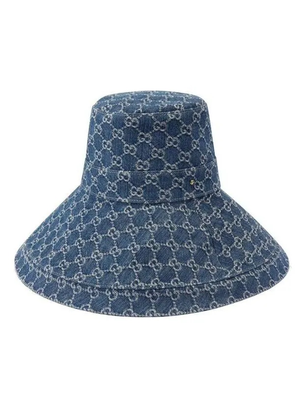 Бейсболка Gucci Eco Washed-Denim Bucket Hat 'Blue' — изображение 1 из 3, синий