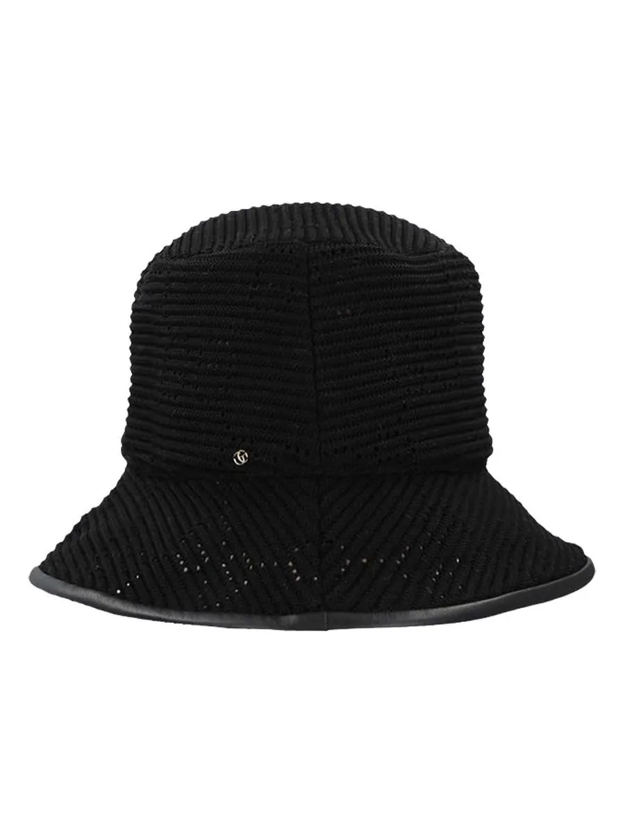 Бейсболка Gucci Cable Knit Bucket Hat 'Black' — изображение 1 из 3, черный
