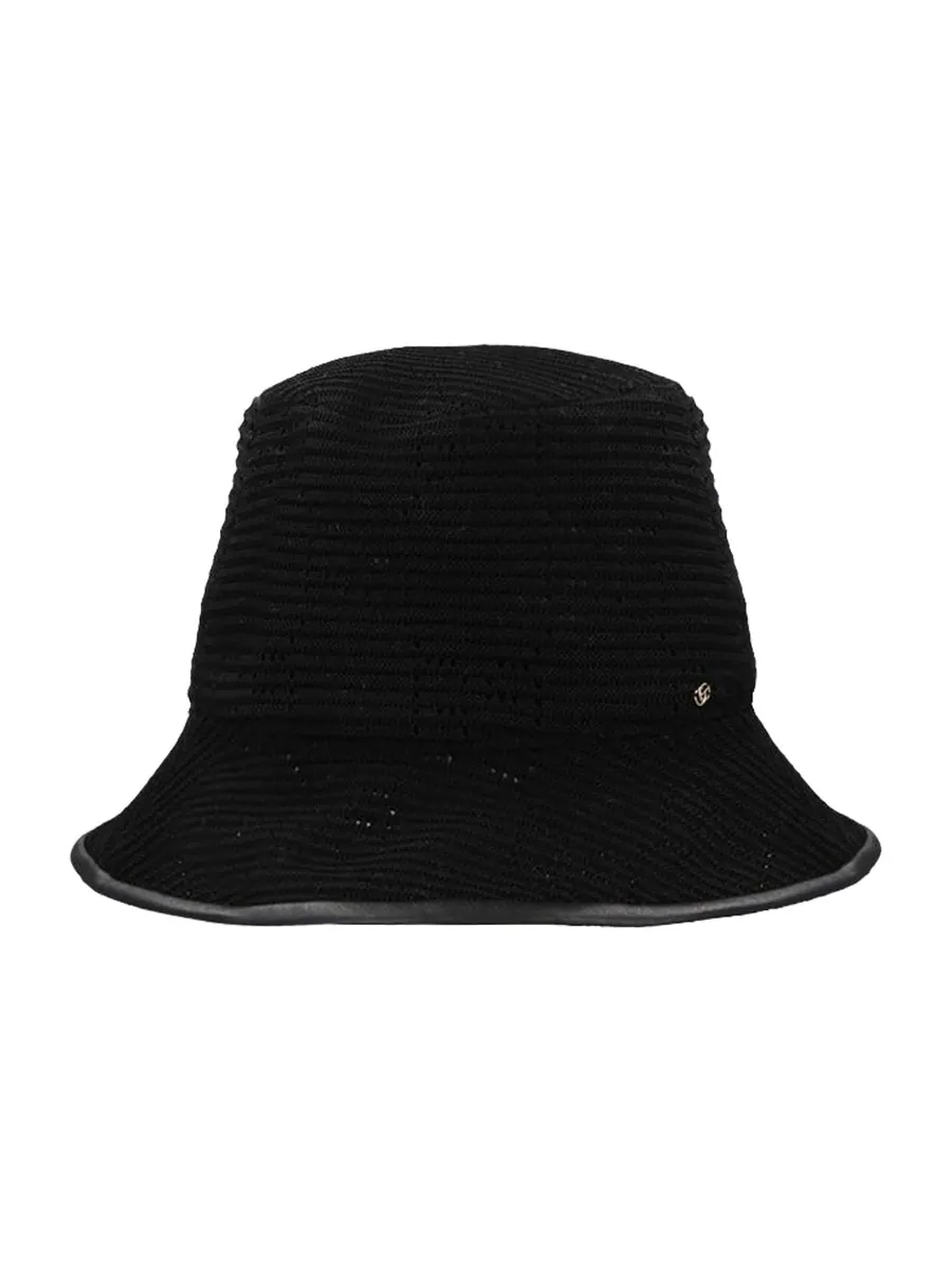 Бейсболка Gucci Cable Knit Bucket Hat 'Black' — изображение 2 из 3, черный