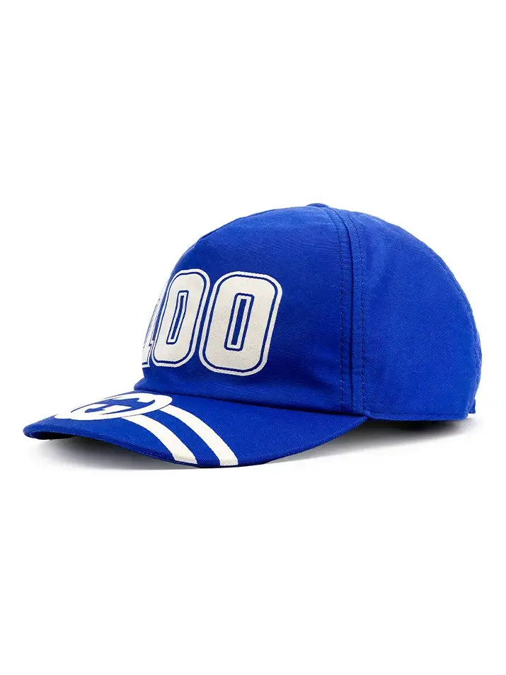 Бейсболка Gucci 100 Baseball Velcro Strap Cap 'Blue' — изображение 1 из 5, синий