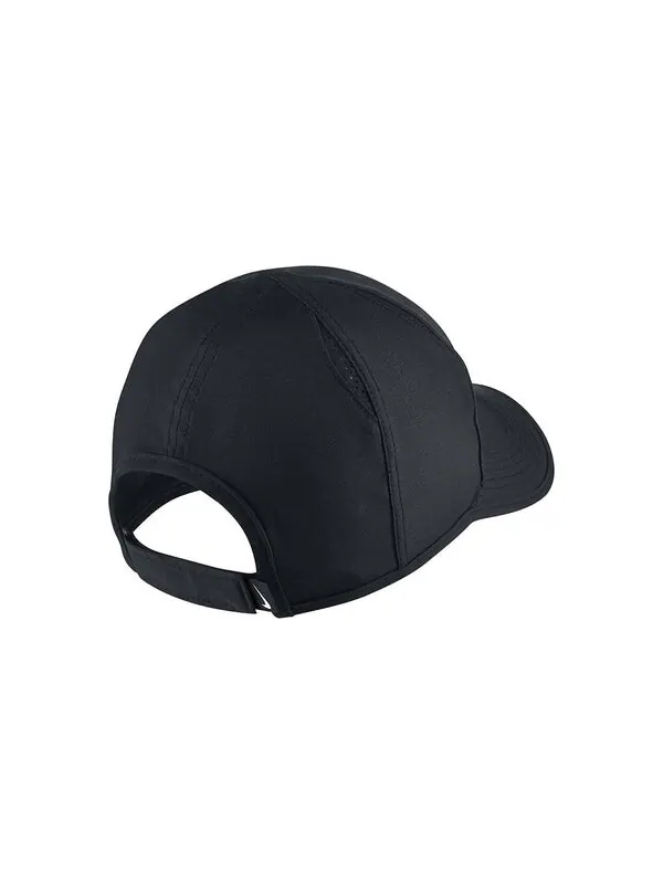 Кепка Nike Featherlight Adjustable Performance Cap 'Black' — изображение 3 из 3, черный/белый