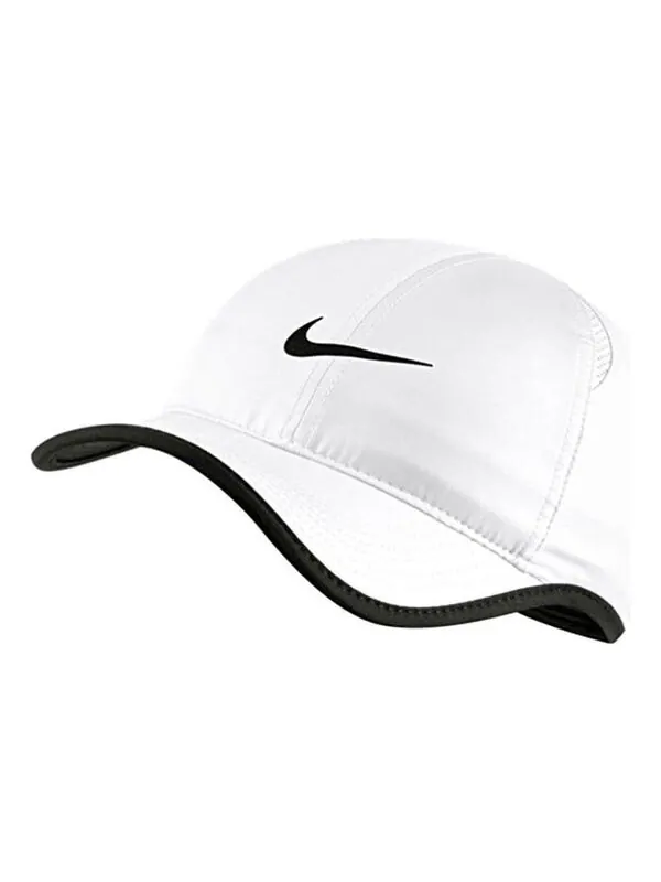 Кепка Nike Court Featherlight Adjustable Tennis Cap 'White' — изображение 1 из 2, белый/черный