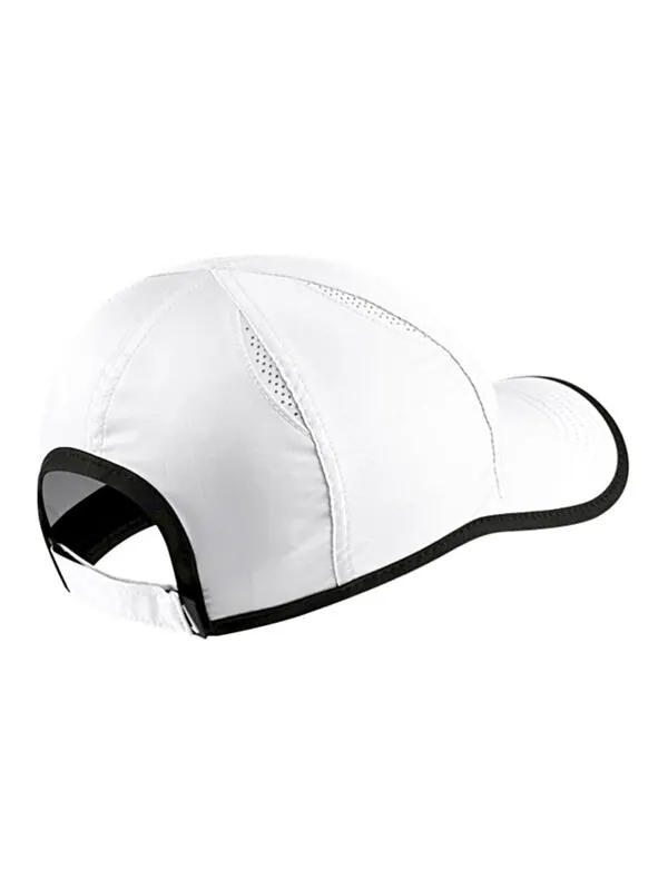 Кепка Nike Court Featherlight Adjustable Tennis Cap 'White' — изображение 2 из 2, белый/черный