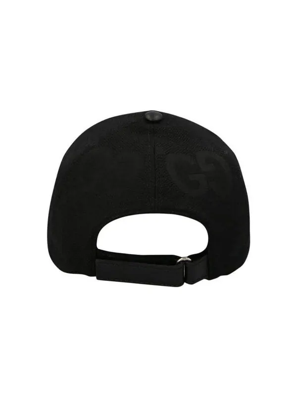 Бейсболка jumbo gg baseball hat 'black' Gucci — изображение 3 из 3, черный