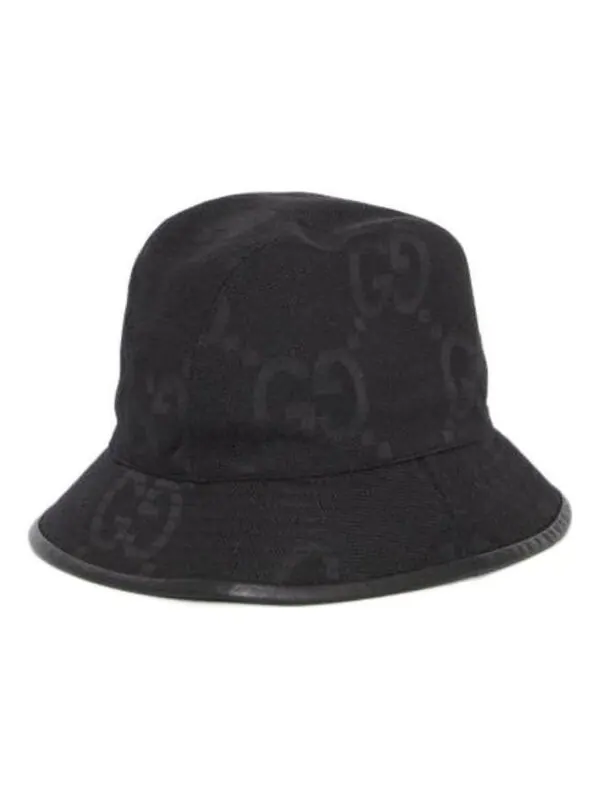 Бейсболка jumbo gg bucket hat 'black' Gucci — изображение 1 из 2, черный