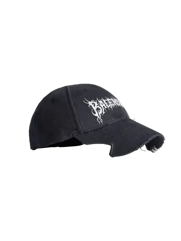 Бейсболка diy metal outline cap 'black' Balenciaga — изображение 2 из 3, черный