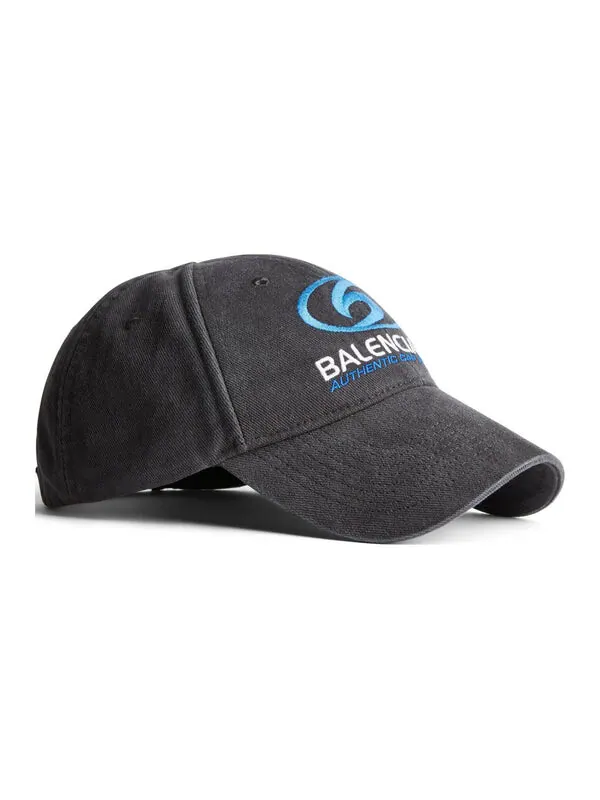 Бейсболка surfer cap 'black blue' Balenciaga — изображение 3 из 4, черный/синий