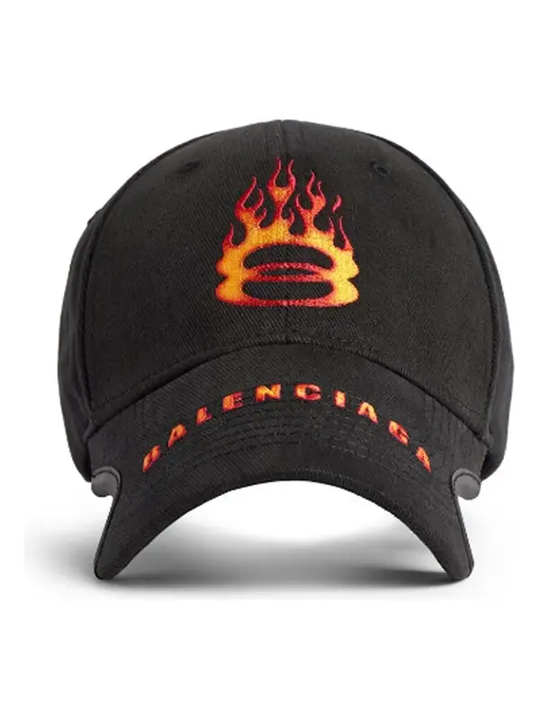 Бейсболка burning unity cap 'black orange' Balenciaga