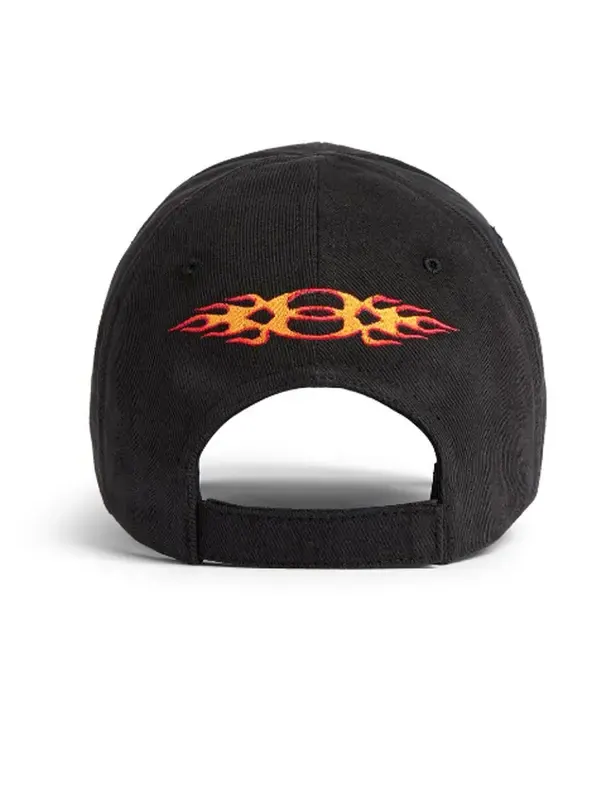 Бейсболка burning unity cap 'black orange' Balenciaga — изображение 3 из 4, черный/оранжевый