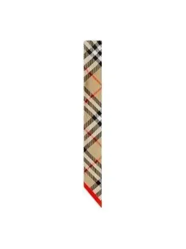 (WMNS) Шелковый шарф Burberry 25 в клетку «Бежевый»