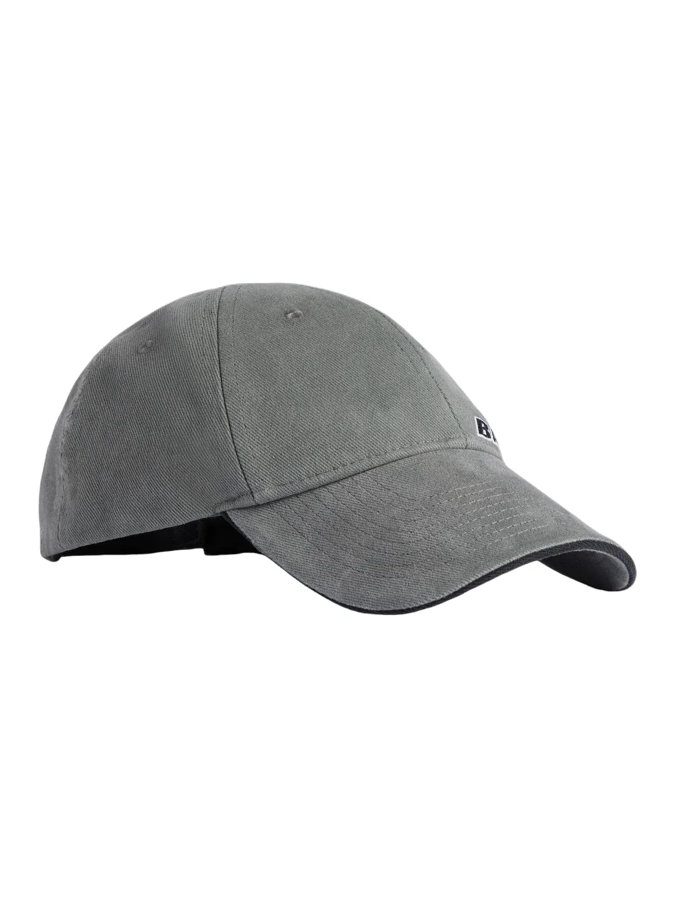 Кепка Balenciaga Tilted Typo Cap 'Dark Heather Grey' 854036410B21441 — изображение 2 из 4, серый