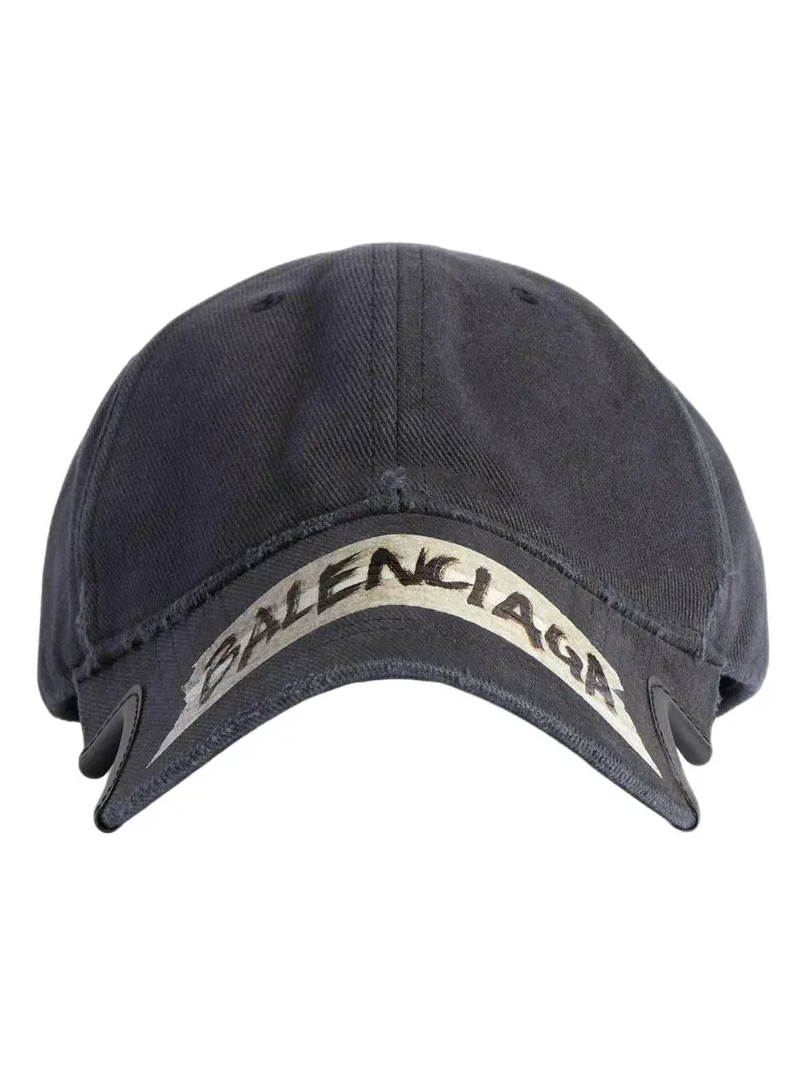 Кепка Balenciaga Masking Tape Cap 'Faded Black' 858087410B21041 — изображение 1 из 4, черный