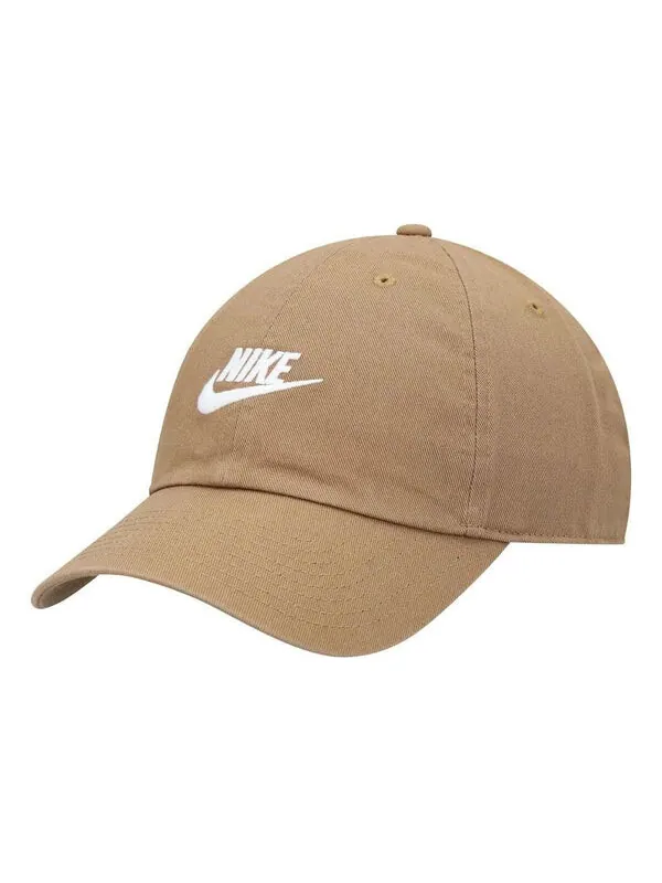 Кепка Nike Sportswear Heritage86 Futura Washed Cap 'Driftwood White' — изображение 1 из 4, белый