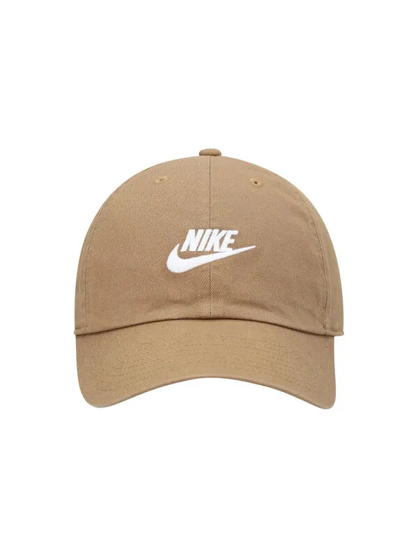 Кепка Nike Sportswear Heritage86 Futura Washed Cap 'Driftwood White' — изображение 2 из 4, белый