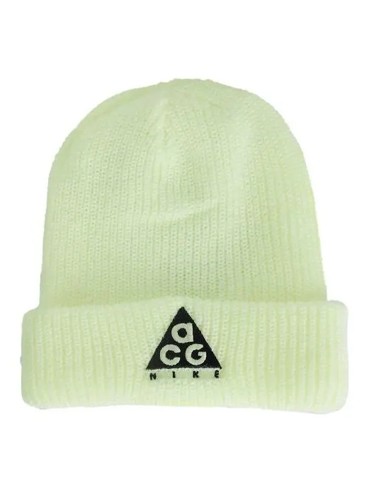 Кепка Nike ACG Triangle logo Woolen Beanie 'Barely Volt Black' — изображение 1 из 2, черный