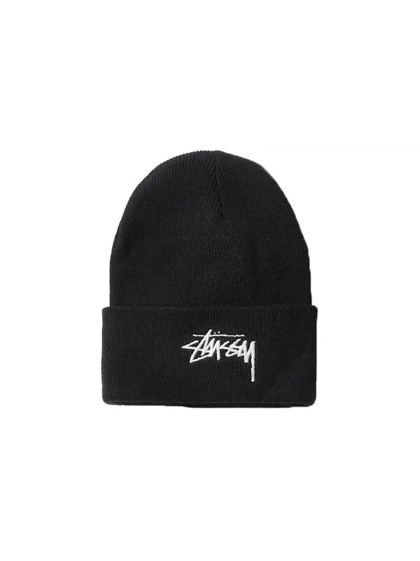Кепка Stussy Nike x Cuff Beanie — изображение 2 из 2, черный
