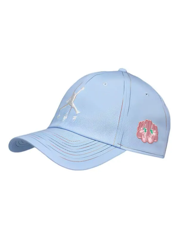 Бейсболка x j balvin heritage86 cap 'psychic blue' Air Jordan — изображение 1 из 3, синий/синий/белый