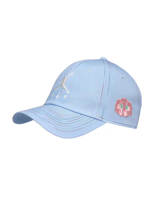 Бейсболка x j balvin heritage86 cap 'psychic blue' Air Jordan — изображение 2 из 3, синий/синий/белый