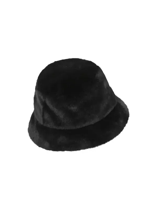 Кепка Nike Apex Faux Fur Swoosh Bucket Hat 'Black' — изображение 2 из 2, черный/кремовый