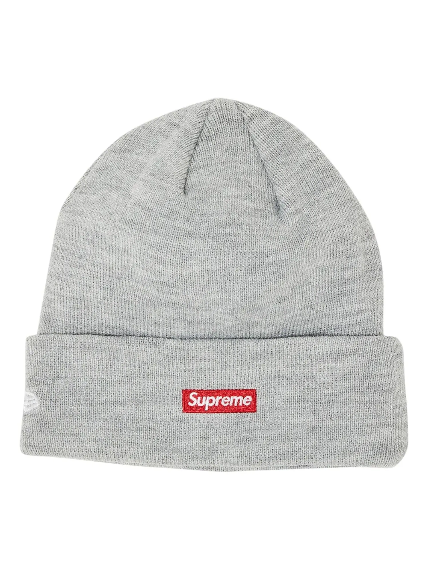Шапка Supreme x New Era с логотипом S — изображение 2 из 2, серый
