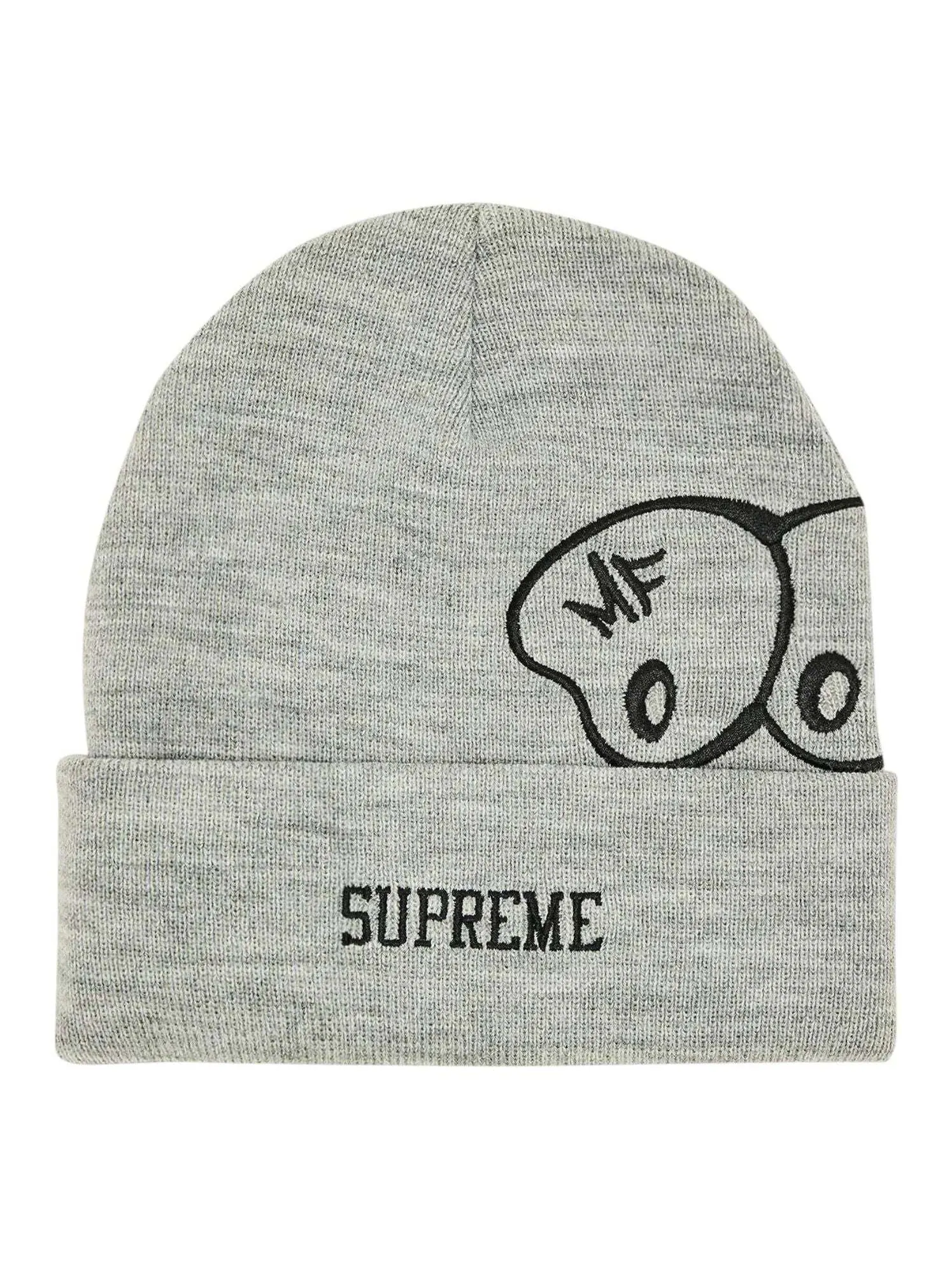Шапка Supreme MF DOOM Beanie 'Heather Grey' — изображение 1 из 2, серый