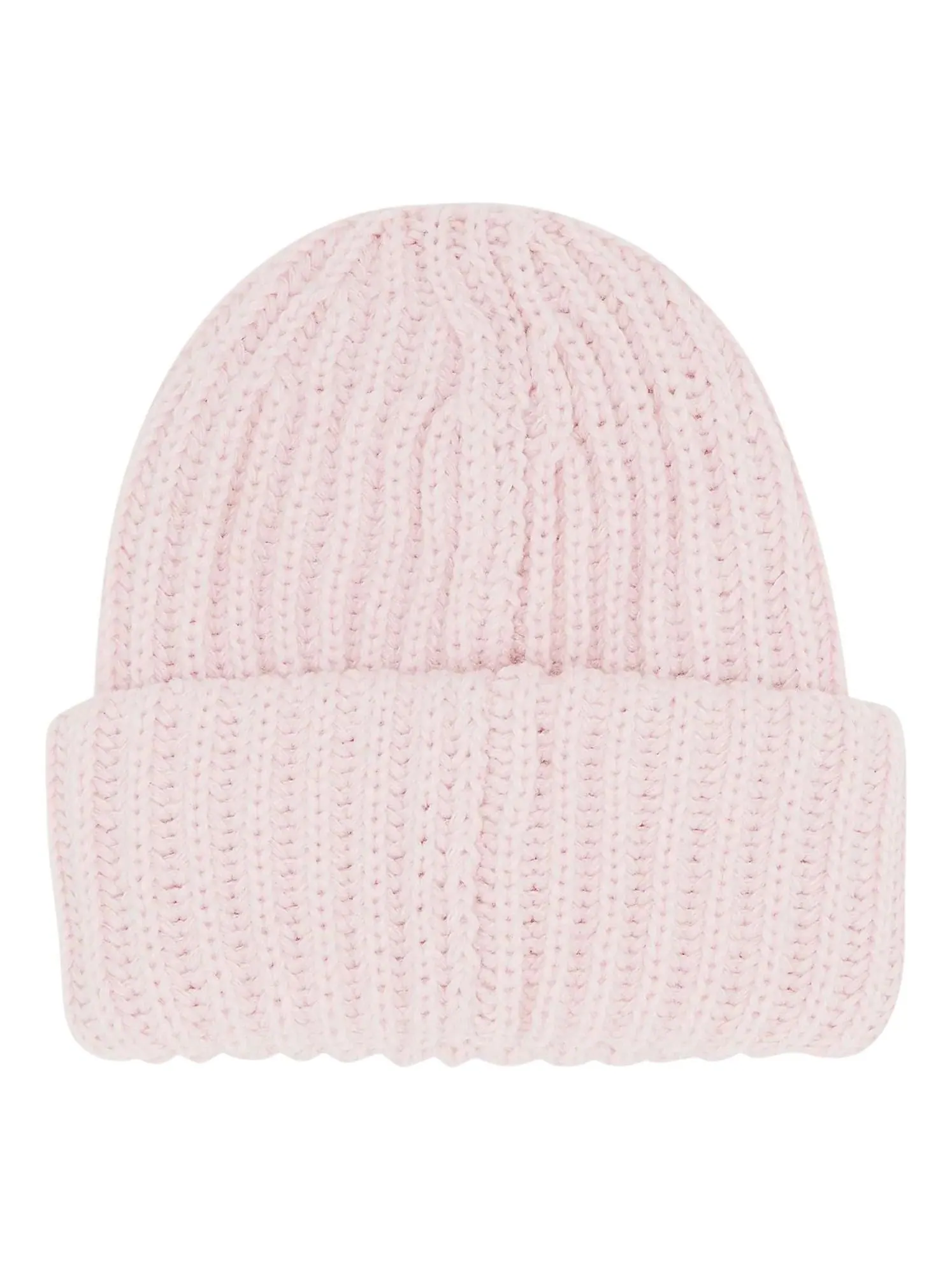 Шапка Supreme Classic Logo Chunky Ribbed Beanie 'Light Pink' — изображение 2 из 2, розовый