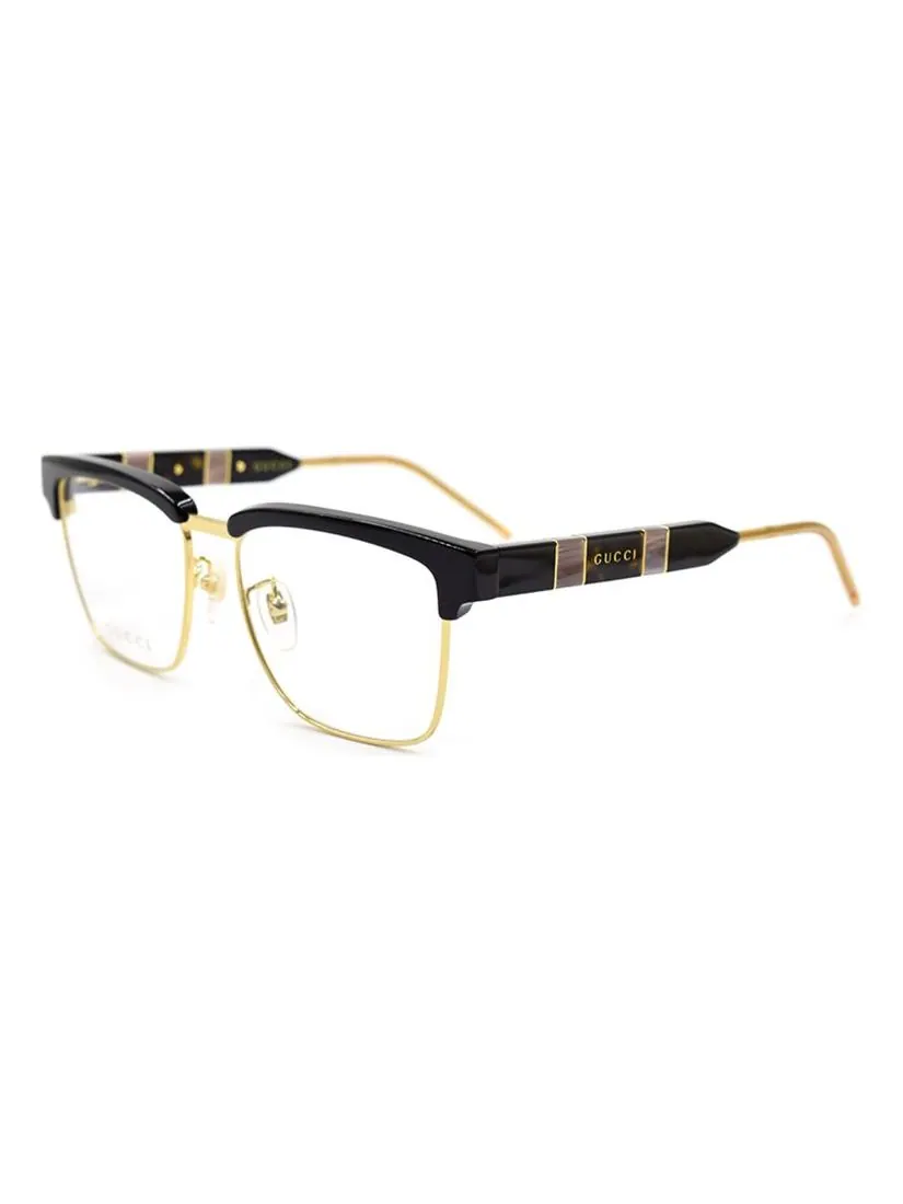 Мужские очки Gucci Multi-Color GG Optical Metallic Asia Edition в черной оправе — изображение 1 из 3, черный