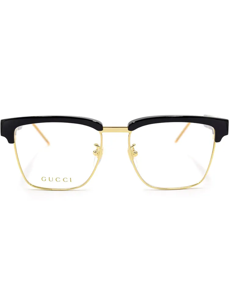 Мужские очки Gucci Multi-Color GG Optical Metallic Asia Edition в черной оправе — изображение 2 из 3, черный