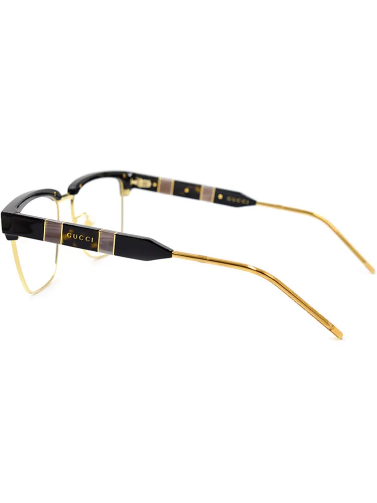 Мужские очки Gucci Multi-Color GG Optical Metallic Asia Edition в черной оправе — изображение 3 из 3, черный