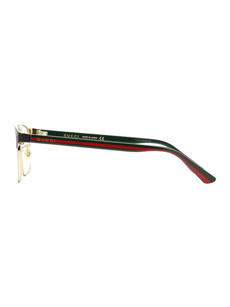 Очки Gucci в черной оправе из капсульной серии с оптическими зелеными линзами, модель — изображение 2 из 3, черный