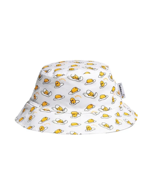 Шапка adidas neo X Yellow Crossover Full Print Logo Cotton Fisherman's hat Unisex White — изображение 3 из 3, белый