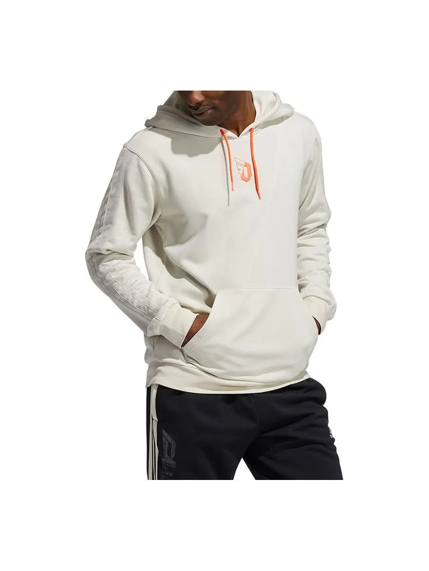 Мужские кепки Adidas Dame Vis Hood с вышитым рисунком, баскетбольные, спортивные — изображение 1 из 3, слоновая кость