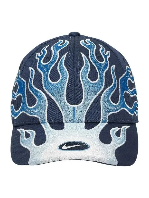 Бейсболка Nike Club Cap Structured OG Flame Cap 'Navy Blue' — изображение 1 из 2, темно-синий