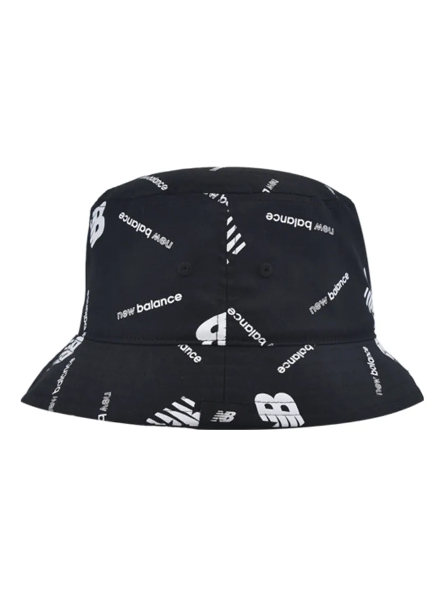 Бейсболка New Balance Logo Bucket Hat 'Black' — изображение 2 из 3, черный