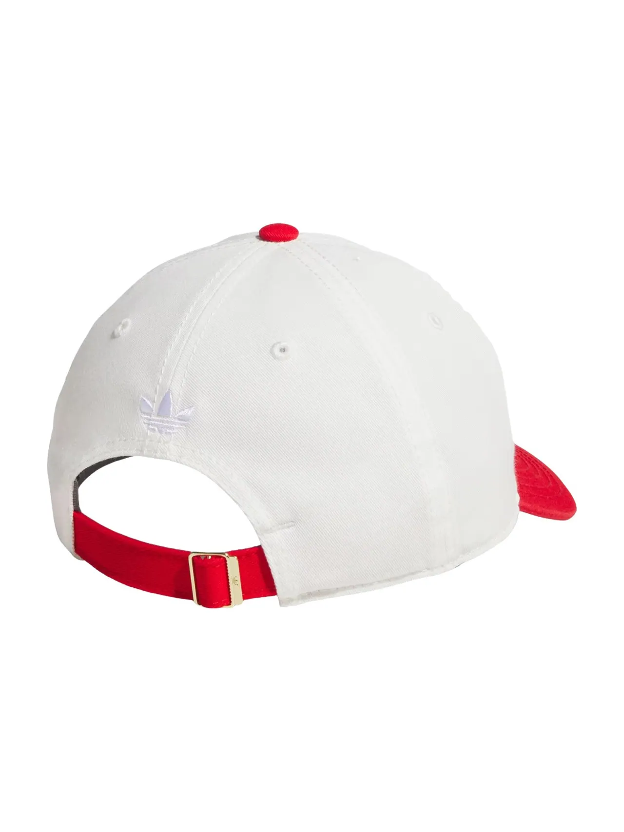 Бейсболка Adidas Relaxed Trefoil Strapback Cap 'Off White Scarlet' — изображение 2 из 2, белый//белый