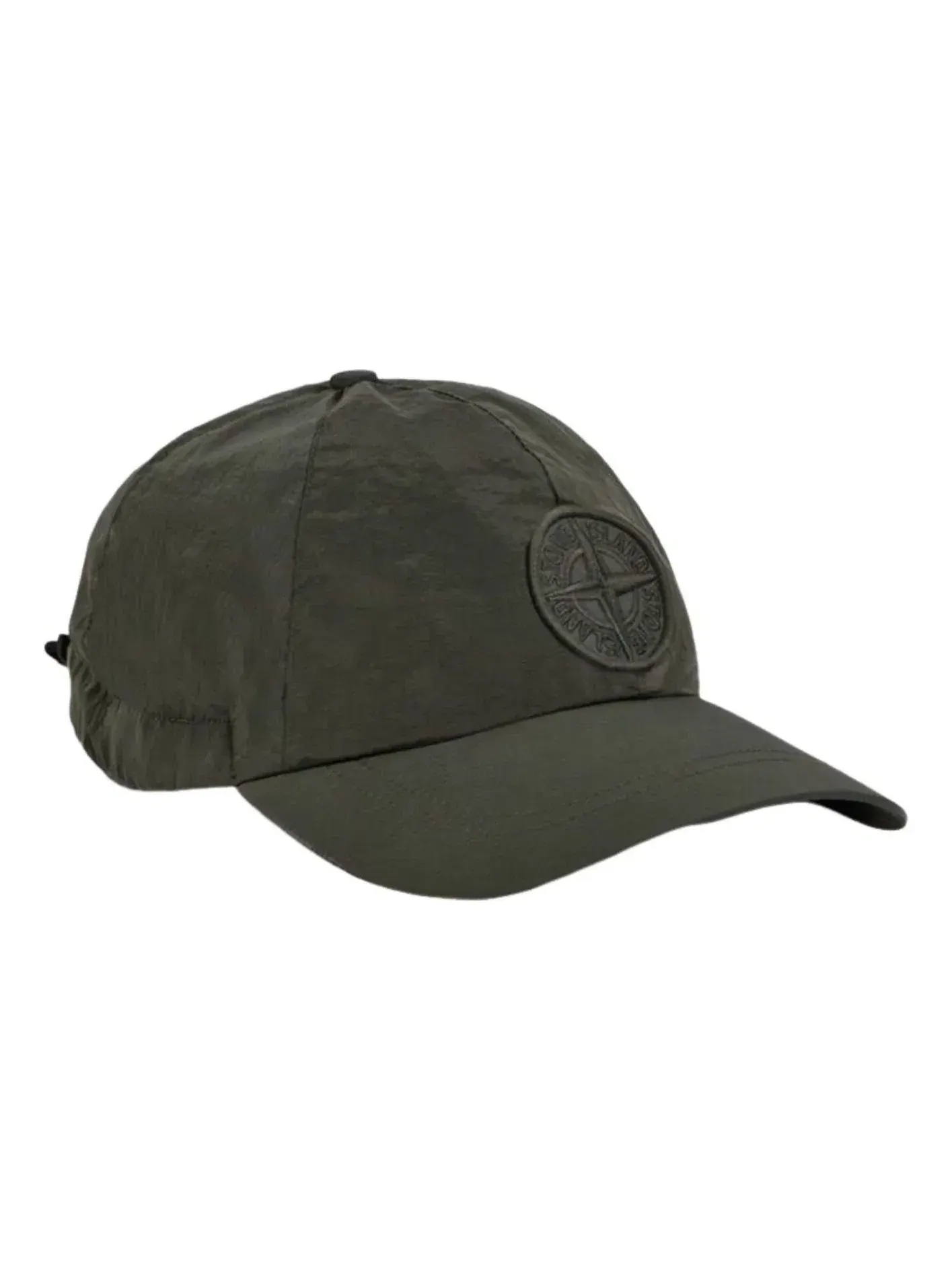 Бейсболка STONE ISLAND 9100011 из нейлона с металлическим покрытием ECONYL — изображение 1 из 3, зеленый